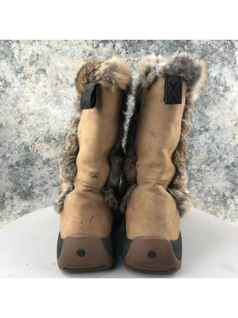Ulu Women's Size 7 Brown Leather Waterproof Primaloft Lace-Up Winter Boots FAIR